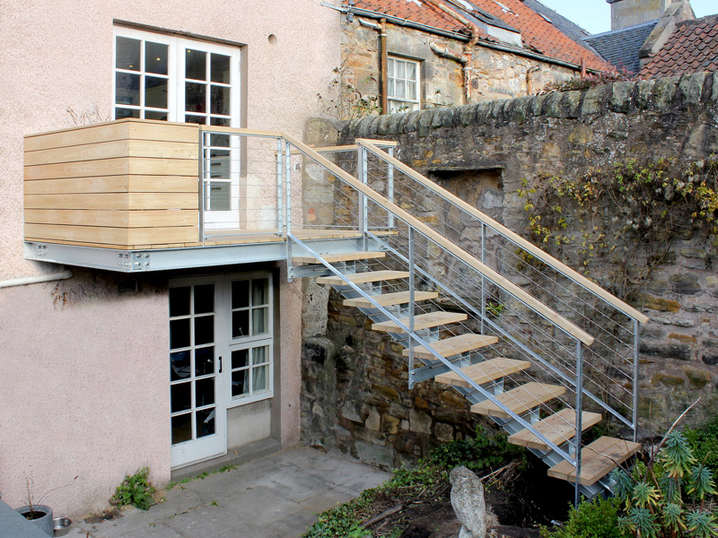 External stairwell